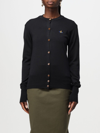 VIVIENNE WESTWOOD CARDIGAN VIVIENNE WESTWOOD WOMAN COLOR BLACK,F34233002