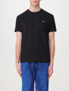 Vivienne Westwood Organic Cotton T-shirt With Signature Orb Logo In Black