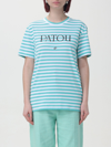 Patou Green Embroidered Cotton T-shirt In Green