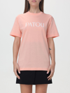 Patou Logo-jacquard Knitted T-shirt In Beige