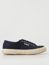 Superga Lace-up Canvas Sneakers In Blue