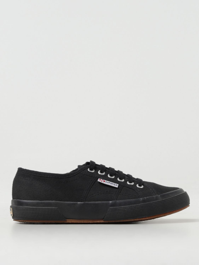 Superga Woman Trainers Black Size 6.5 Textile Fibers