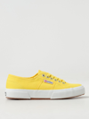 Superga Woman Sneakers Yellow Size 6.5 Textile Fibers In Yellow
