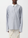Acne Studios Stripe Detailed Buttoned Shirt In Blue