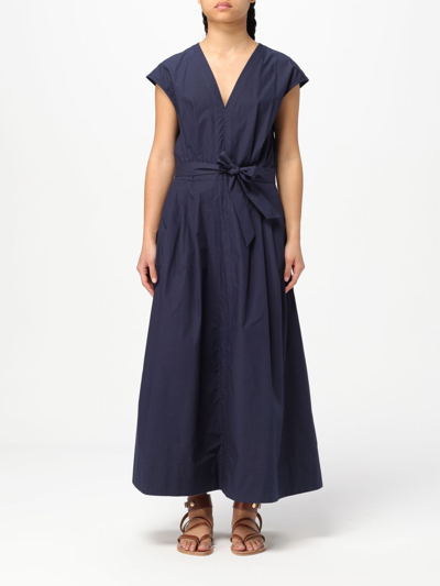 APC DRESS A.P.C. WOMAN COLOR NAVY,F36466045