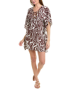La Blanca Fierce Lace-up Caftan Coverup