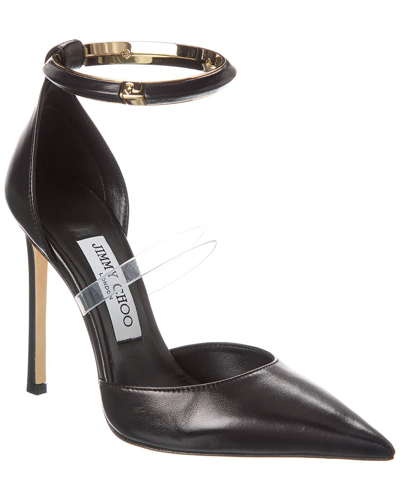 Jimmy Choo Dreece 110 Leather Pumps In Black