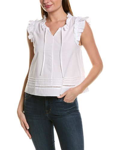 Central Park West Babette Top In White