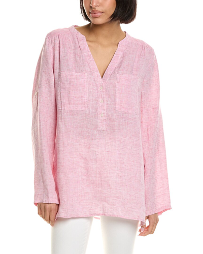 Hiho Martha Linen Tunic In Pink