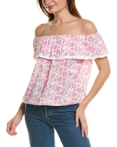 Beach To Bistro By Sigrid Olsen Beach To Bistro St. Tropez Blouse In Pink