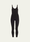 Tracy Anderson Seamless Scoop-neck Active Jumpsuit In Black Oyster