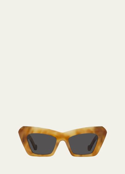 Loewe Anagram 51mm Cat Eye Sunglasses In Grey