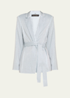 Kobi Halperin Brett Rhinestone Embellished Silk Wrap Jacket In Chambre