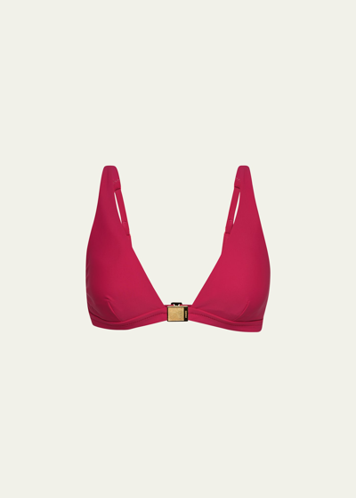 L'AGENCE SWIM LEXIE SOLID BIKINI TOP