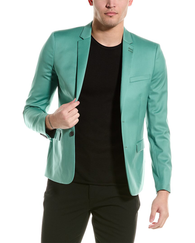 The Kooples Wool Suit Jacket In Green