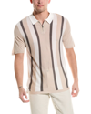 TRUTH INDUSTRY VERTICAL STRIPE 1/4-ZIP POLO SHIRT