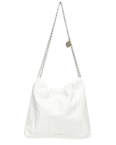 Walter Baker Cleo Leather Shoulder Bag In White