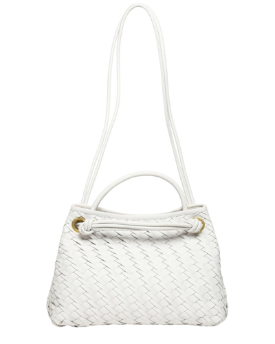 Walter Baker Hazel Woven Leather Tote In White