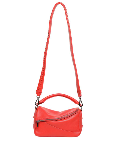 Walter Baker Jagger Leather Crossbody In Red