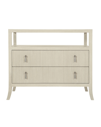 Bernhardt East Hampton Bachelors Chest In Cerused Linen