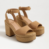 SAM EDELMAN SAM EDELMAN IMMIE PLATFORM SANDAL SAND DUNE SUEDE