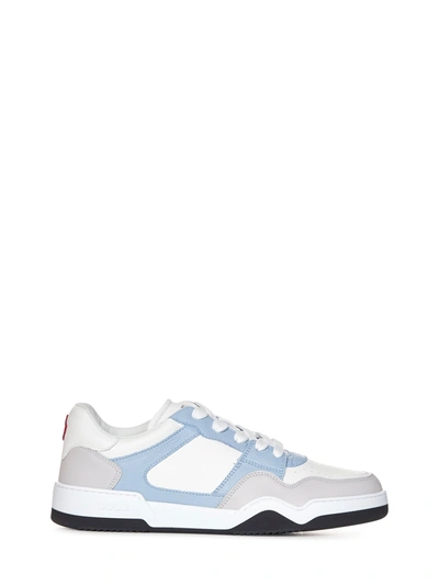 Dsquared2 Spiker Low Top Trainers In Bianco