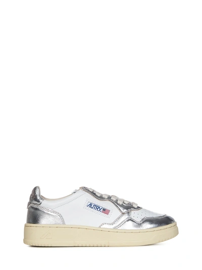 Autry Medalist Low - Leather Sneakers In Bianco