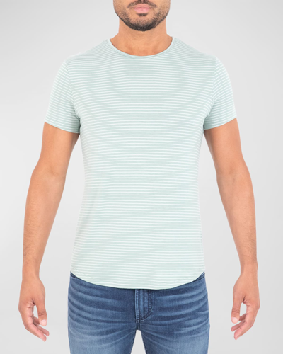 Monfrere Men's Dann Striped T-shirt In Sage Stripe