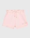 Givenchy Logo-print Fleece-texture Shorts In Marshmallow