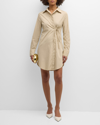 DEREK LAM 10 CROSBY CINDY LONG-SLEEVE SHIRTDRESS