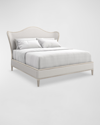 Caracole Bedtime Beauty Queen Bed In White, Oracle Sil