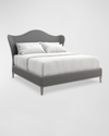 Caracole Bedtime Beauty King Bed In Charcoal