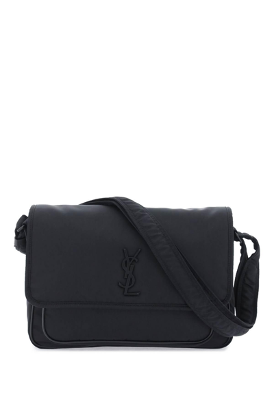 Saint Laurent Niki Messenger Bag In Econyl® In Black