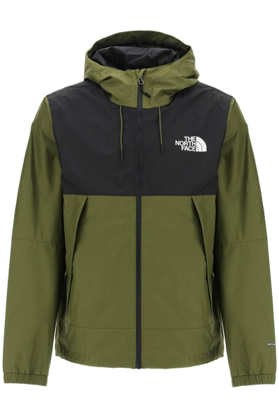 The North Face New Mountain Q Windbreaker Jacket In Black,green
