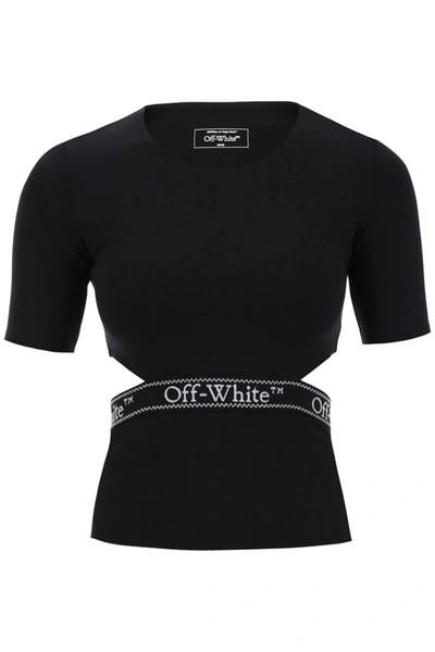 Off-white T-shirt Logo Band In Black