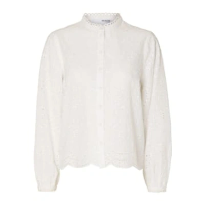 Selected Femme Tatiana Shirt In White