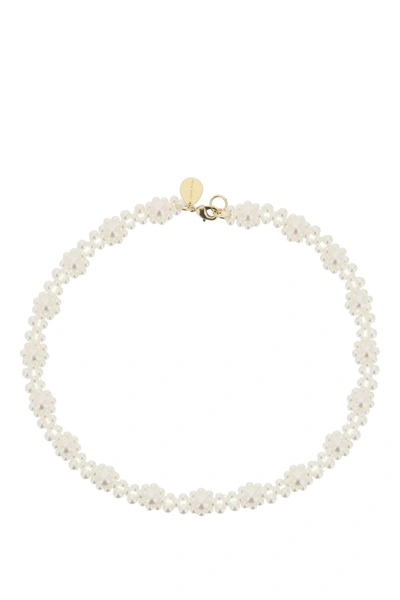 Simone Rocha Daisy Chain Necklace In Silver