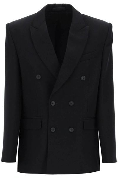 Wardrobe.nyc Double Breasted Blazer In Black