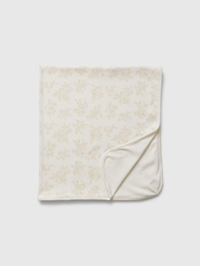 Gap Baby First Favorites Print Blanket In New Off White Floral