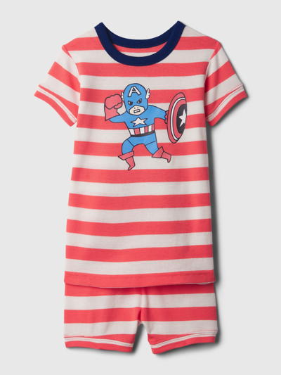 Gap Baby | Marvel Organic Cotton Pj Set In Fire Coral