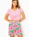 Lilly Pulitzer Women's Gretchen Cotton Floral Shorts In Kelly Green