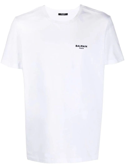 Balmain T-shirt With Embroidery In White