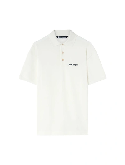 Palm Angels Classic Logo Polo In White