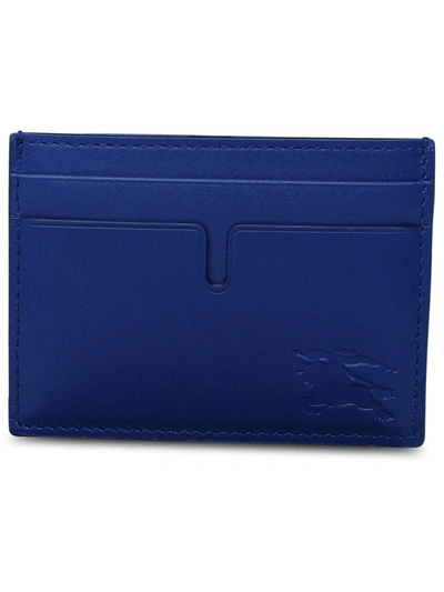 Burberry Woman Blue Leather Cardholder