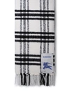 BURBERRY BURBERRY WOMAN BURBERRY WHITE WOOL SCARF