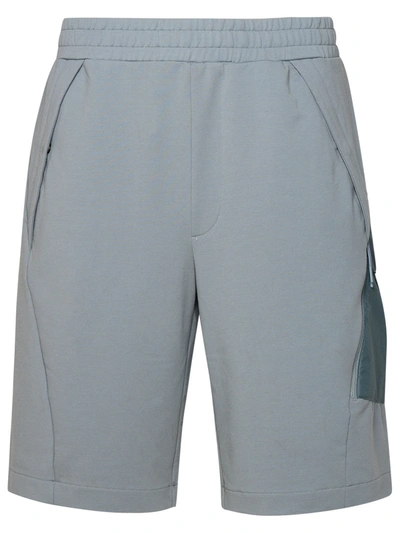 C.p. Company Grey Cotton Blend Bermuda Shorts In Gray