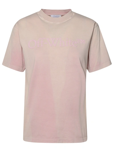 Off-white T-shirt Laundry In Pink