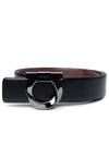 FERRAGAMO SALVATORE FERRAGAMO MAN SALVATORE FERRAGAMO BLACK LEATHER BELT