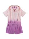 ANDY & EVAN LITTLE GIRL'S FRENCH TERRY OMBRÉ ROMPER COVER-UP