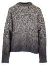 Off-white Sweater With Arrows Motif On The Back In Grey